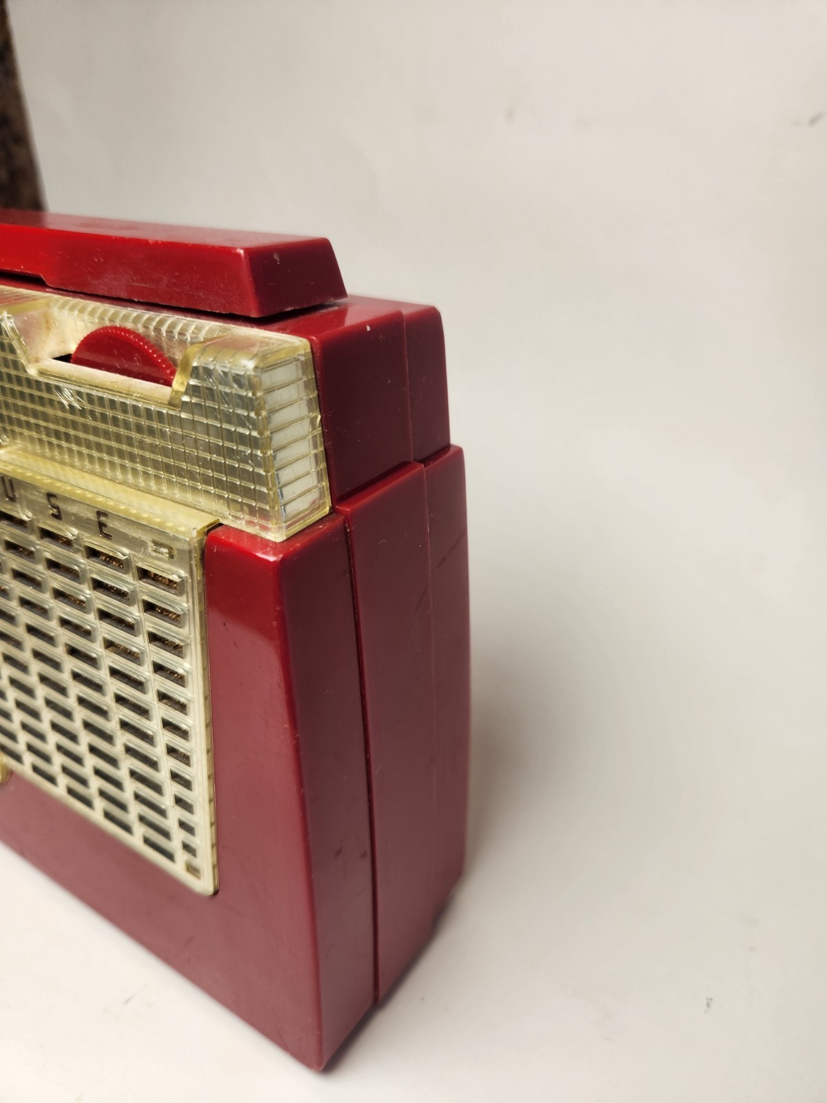 Vintage Westinghouse H409P4 Red Portable Tube Radio Mid Century Atomic Retro