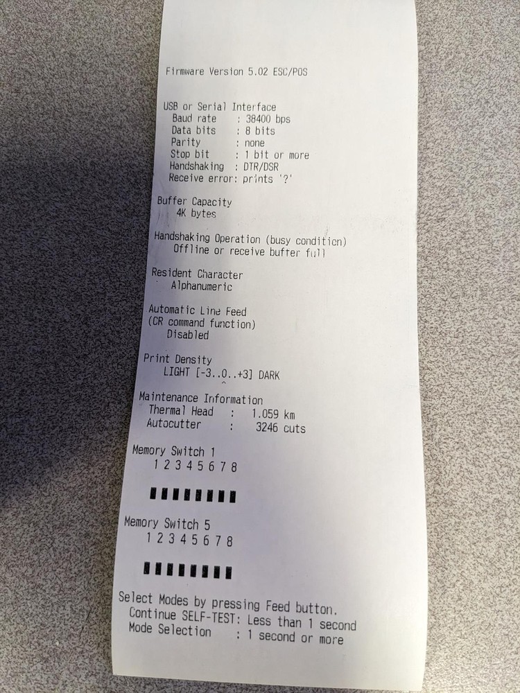 EPSON TM-T20II (M267D) POS THERMAL RECEIPT PRINTER
