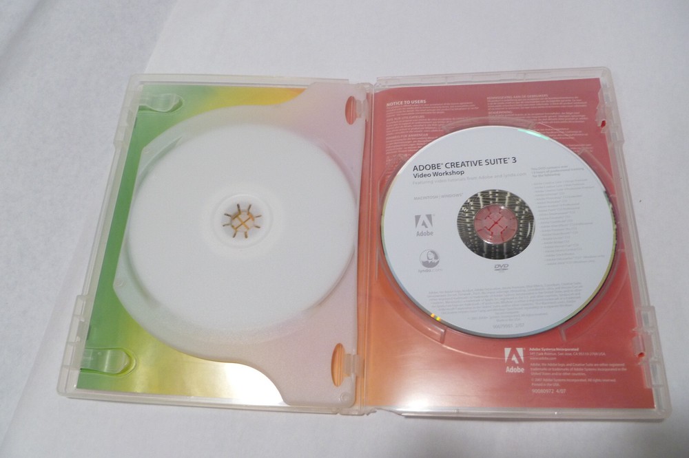 Adobe Creative Suite 3 Master Collection Macintosh With Serial Numbers (DVD 2007