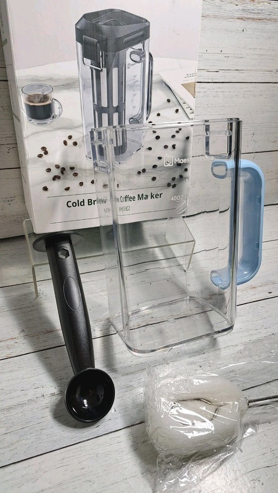 Compact Cold Brew Coffee Maker, 40oz Iced Tea and Coffee Maker Brewer Missing