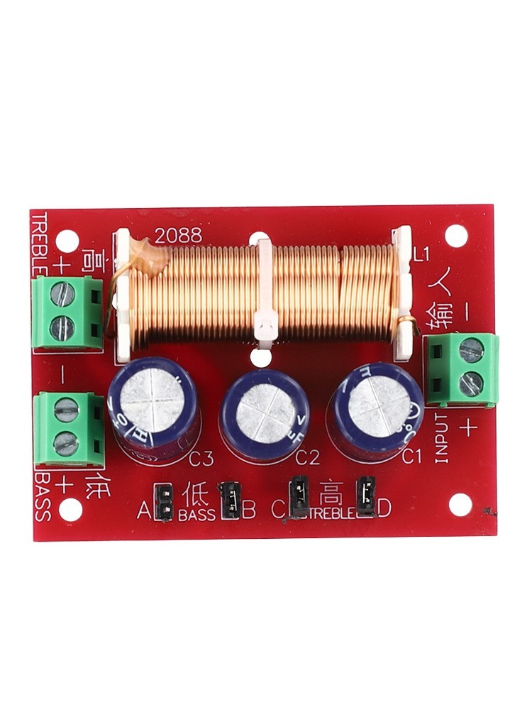 Precise Audio Filtering 400W 2 Way Bass Speaker Crossover Frequency Divider