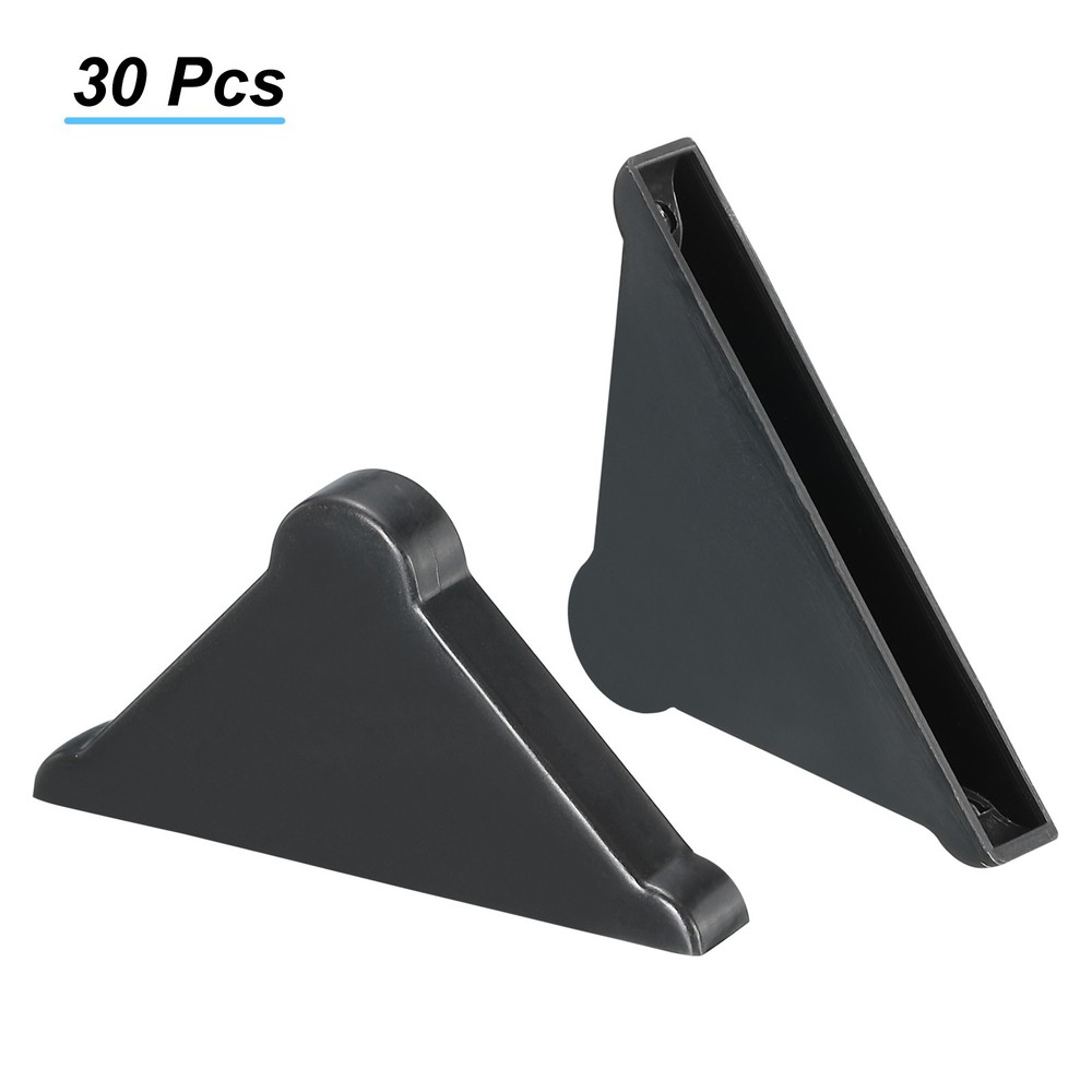 PP Corner Protector Triangle 37x5mm for Ceramic, Glass, Metal Sheets Black 30pcs