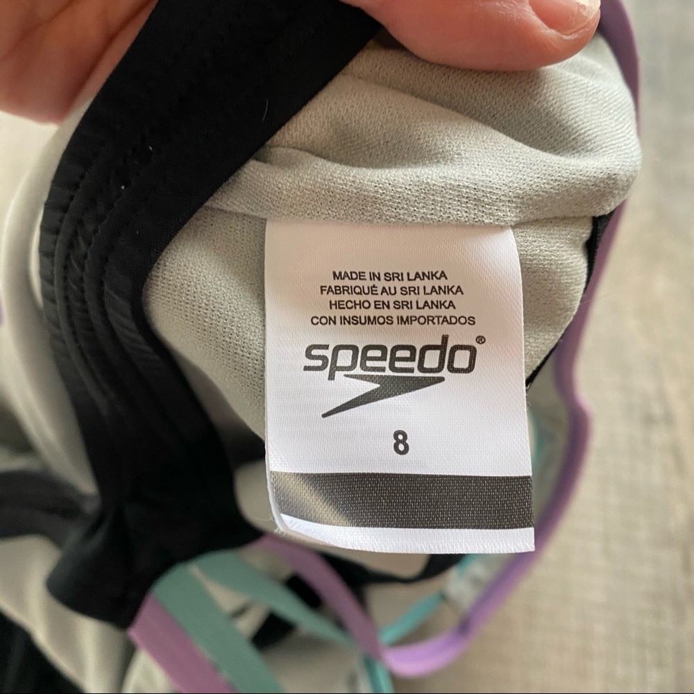 Speedo Double Crossback One-Piece Black Size 8