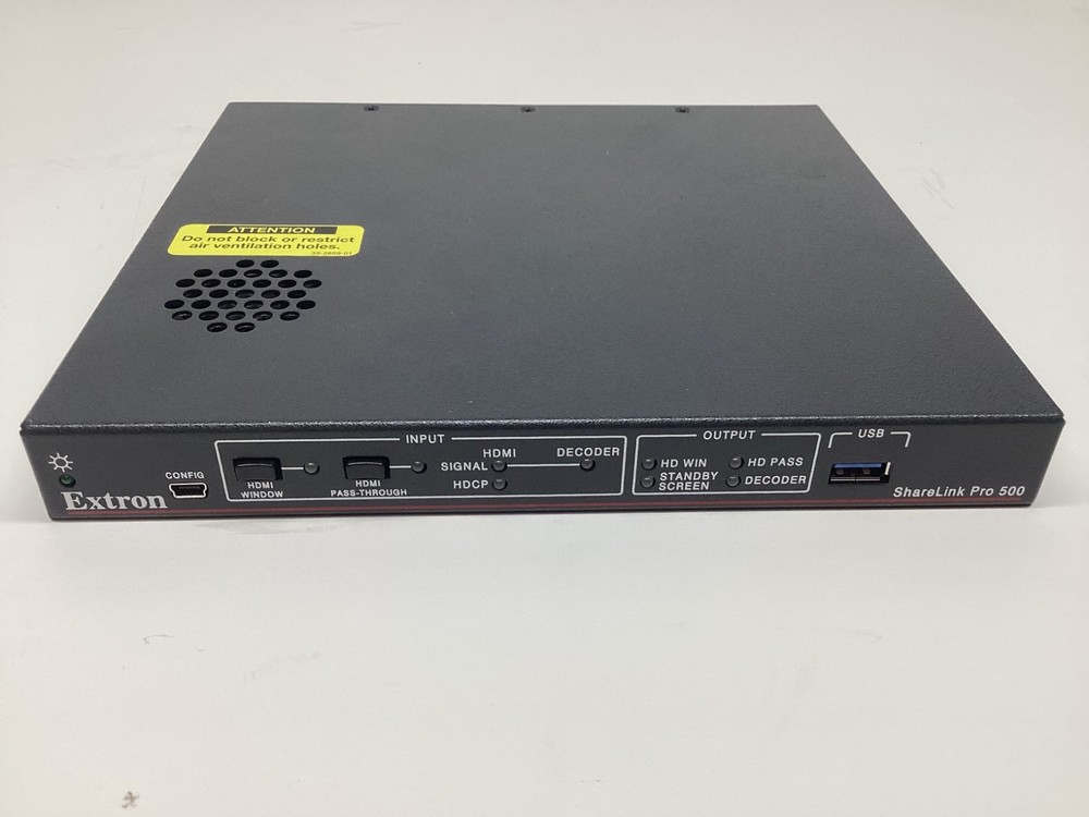 Extron ShareLink Pro 500 Wired Wireless Presentation System. Warranty