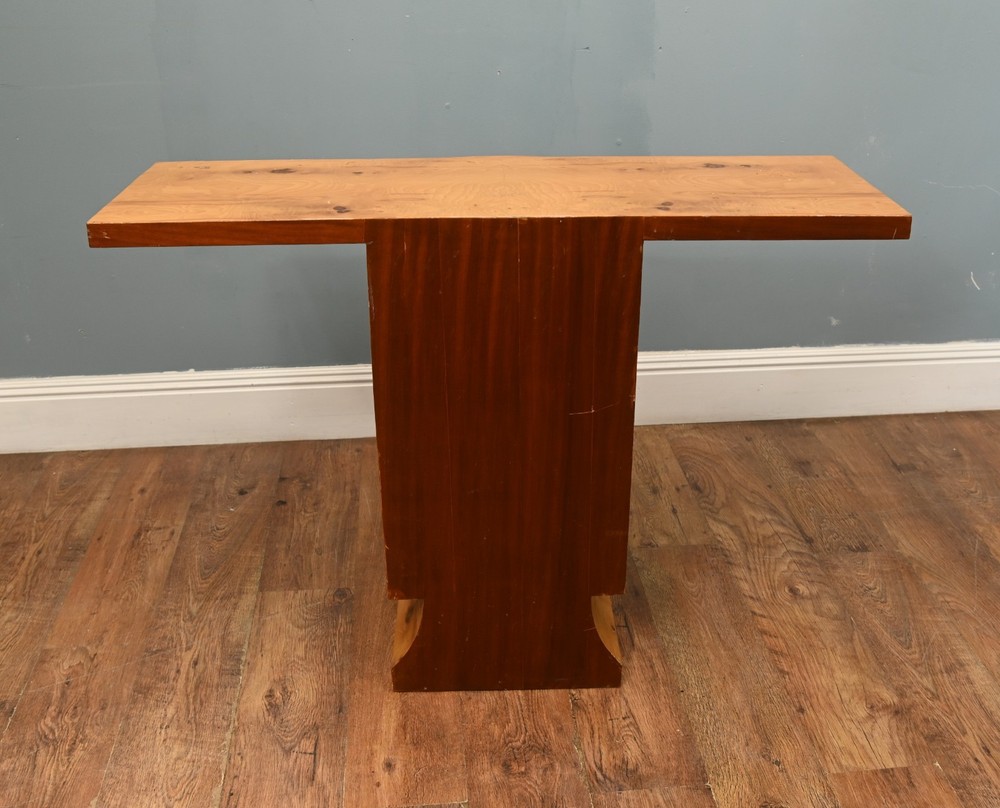 Art Deco Console Table Chest Blonde Maple Roaring Twenties