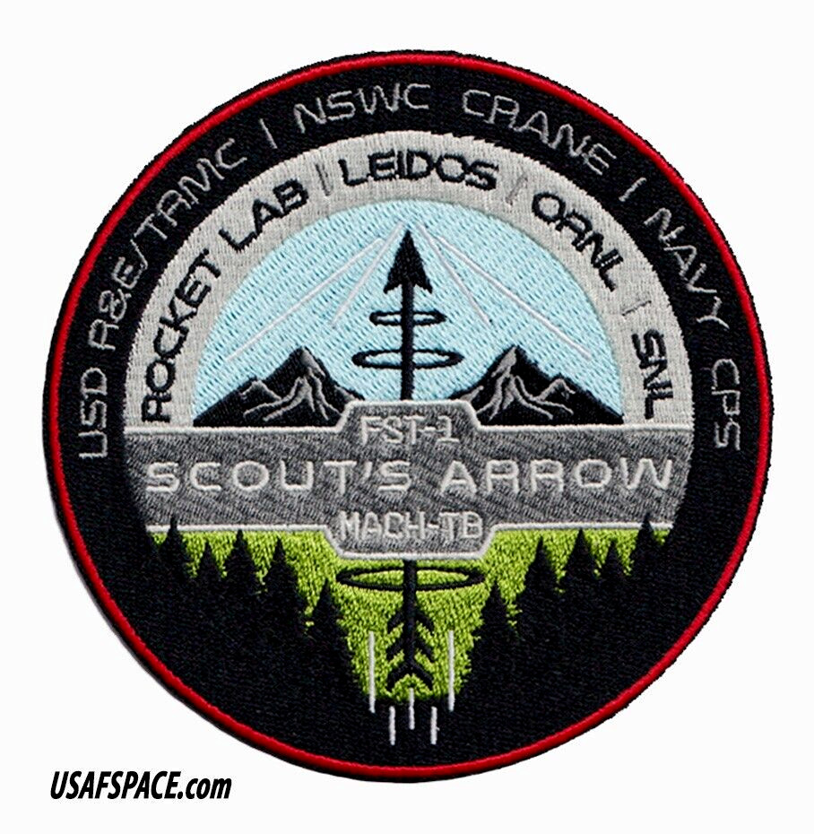 ROCKET LAB-SCOUT'S ARROW-HASTE Suborbital Launch Vehicle- SPACE Mission PATCH