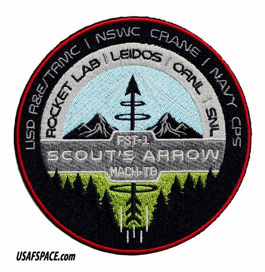 ROCKET LAB-SCOUT'S ARROW-HASTE Suborbital Launch Vehicle- SPACE Mission PATCH