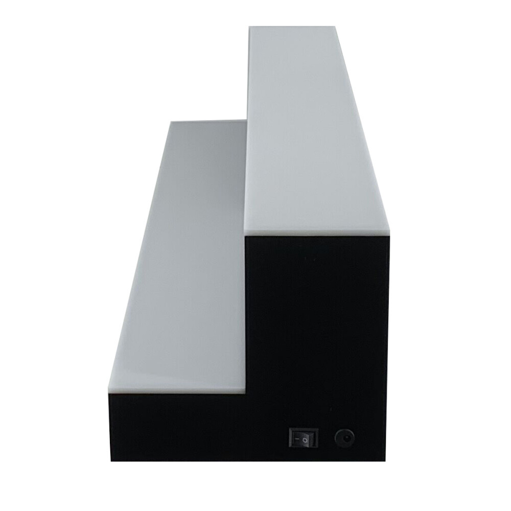 31" 2-Step LED Light Liquor Bottle Display Glowing Bar Shelf with Remote 110V