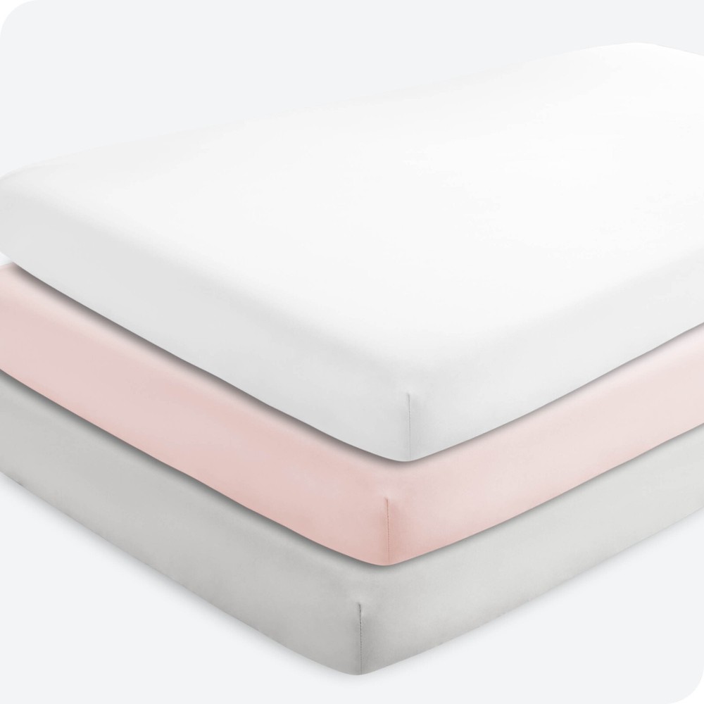 Bare Home Fitted Crib Sheets - Microfiber - Breathable - Baby Sheet