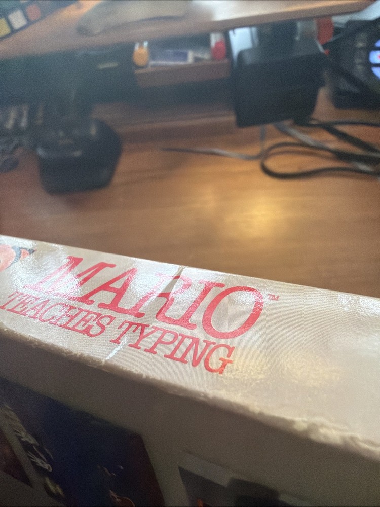 1992 IBM PC “Mario Teaches Typing” - Big Box