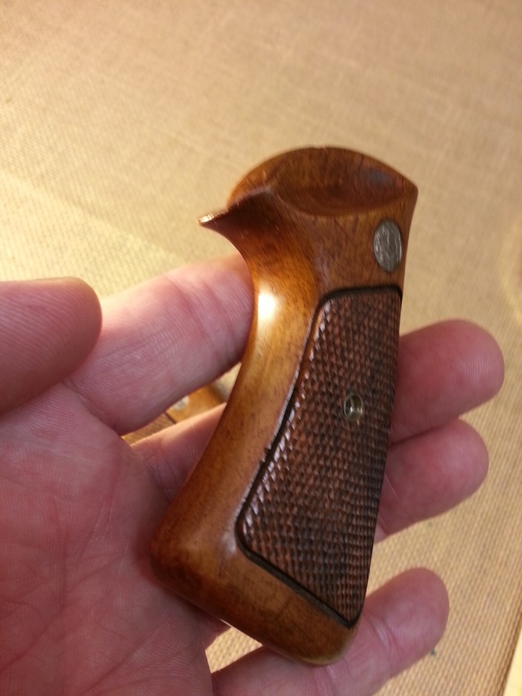 Original Smith & Wesson J Frame Square Butt Presentation " Target " Grips NICE