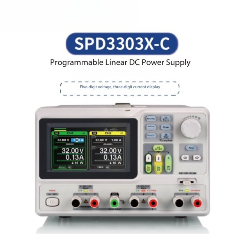 SPD3303X/X-C/X-E Linear Programmable DC Regulated Power Supply Three-Channel