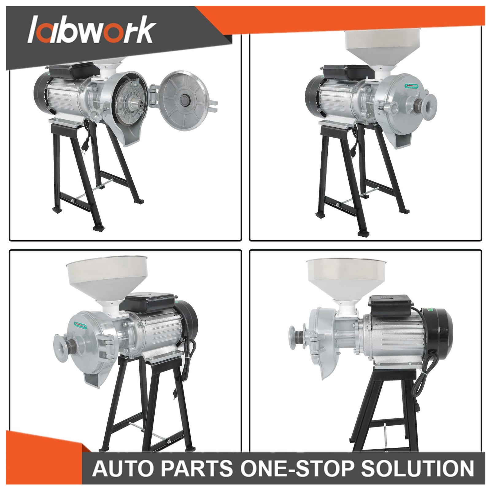 Labwork Wet & Dry Electric Grain Mill Grinder Grain Coffee Grinder Feed 3000W