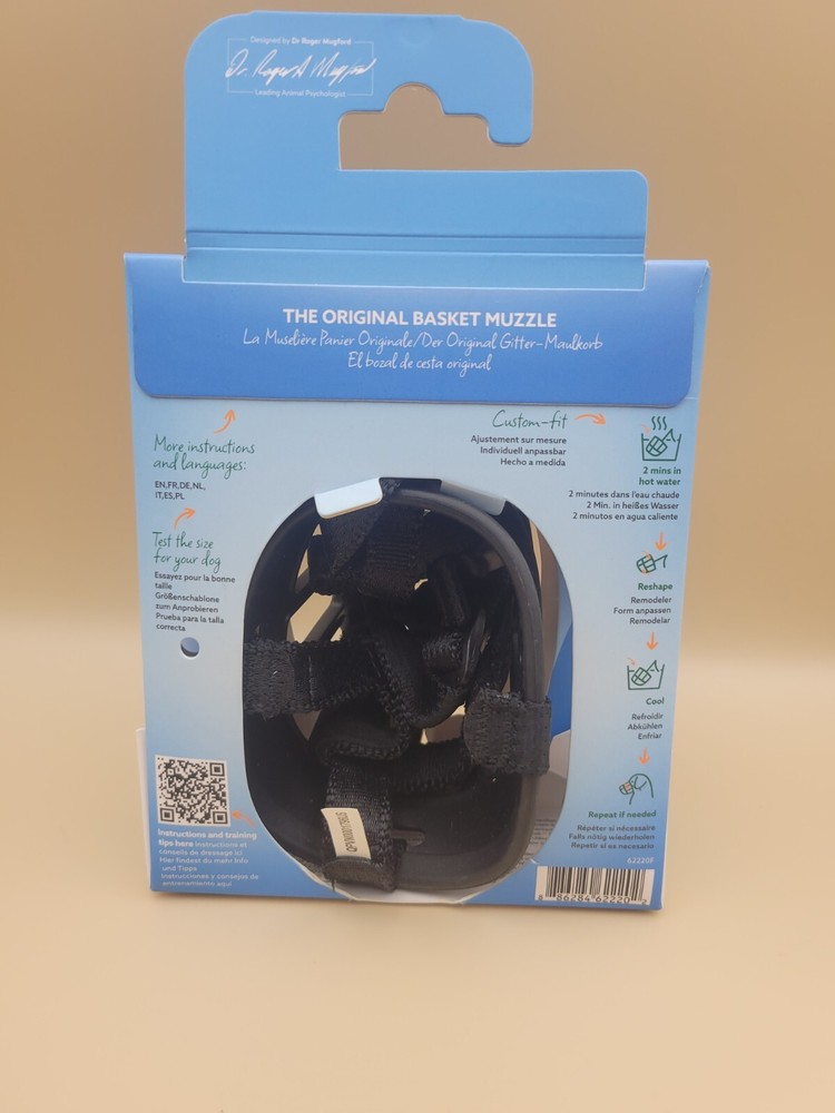 Baskerville Ultra Muzzle for Dogs - Size 2 - Adjustable & Comfortable - New