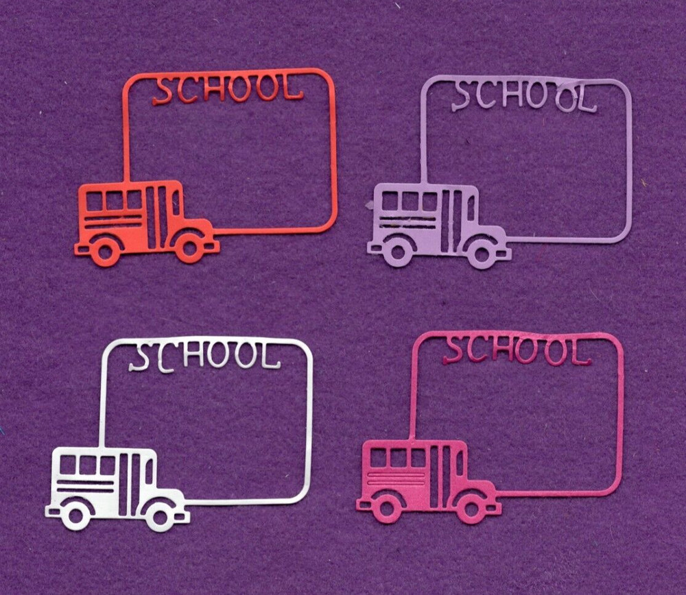 SCHOOL FRAME die cuts scrapbook cards
