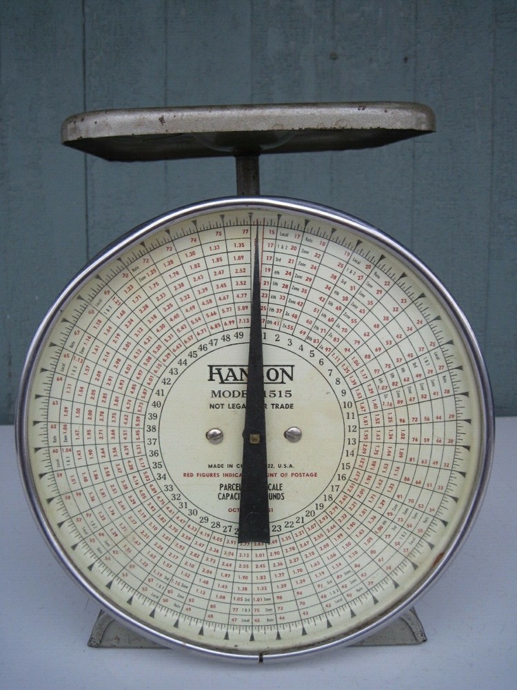 Vintage 1951 Hanson Model 1515 Parcel Post Scale