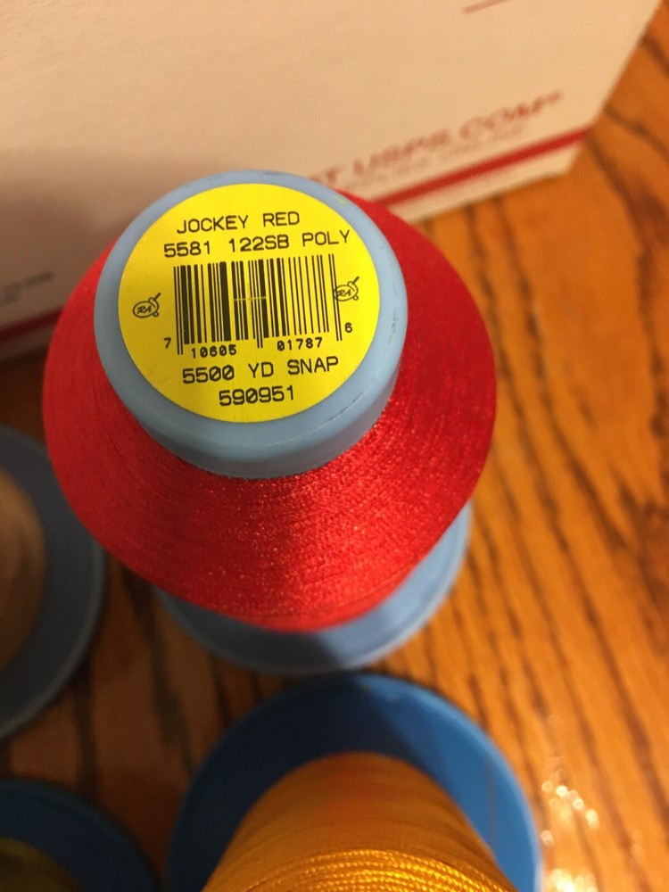 6pcs Different Brand Different Color Embroidery Thread 5000m