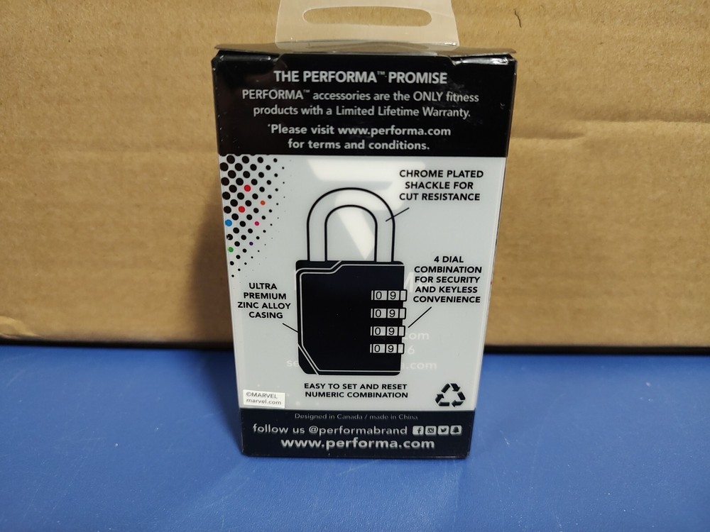 Marvel Comics Spider-man Performa Hero Elite Combo Locker Lock Gym / School