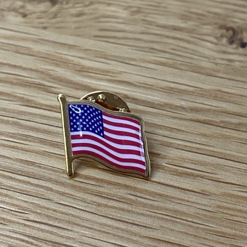 US American Flag Lapel Pin – Made in USA, High-Quality Patriotic USA Pin