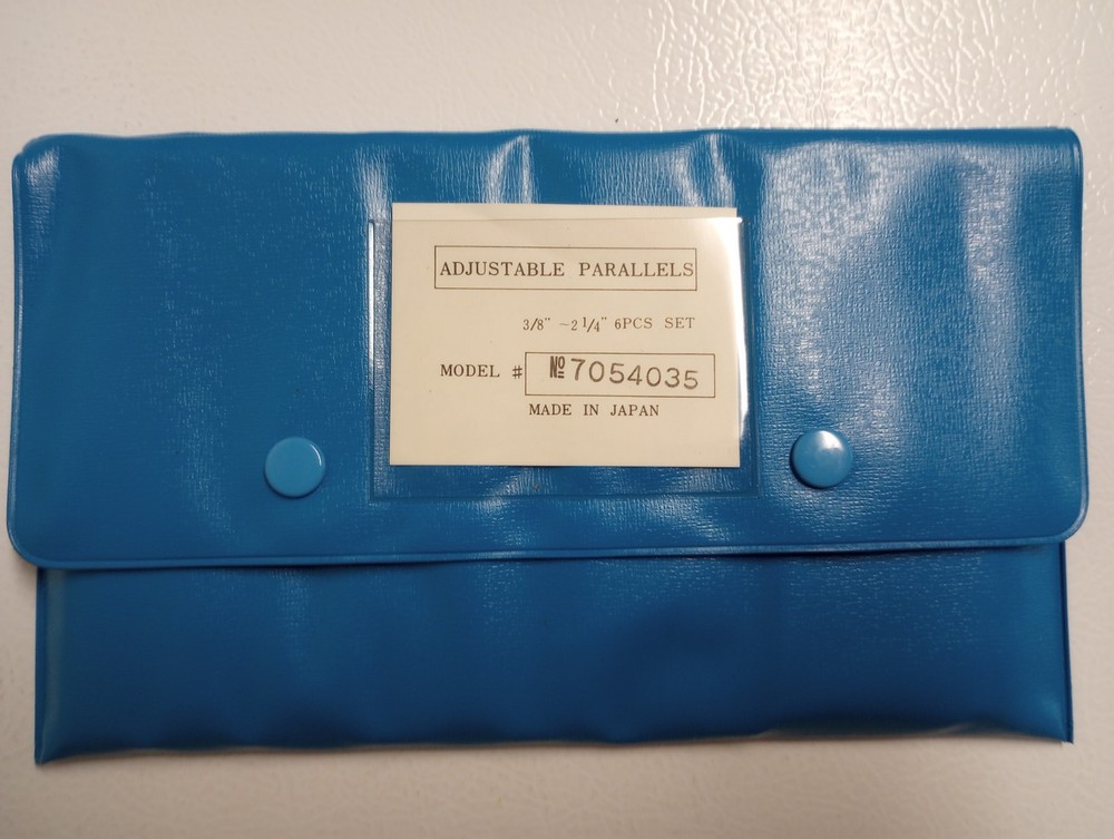 Adjustable Parallel Set 6 Piece 3/8"-2 1/4" Precision Measurement