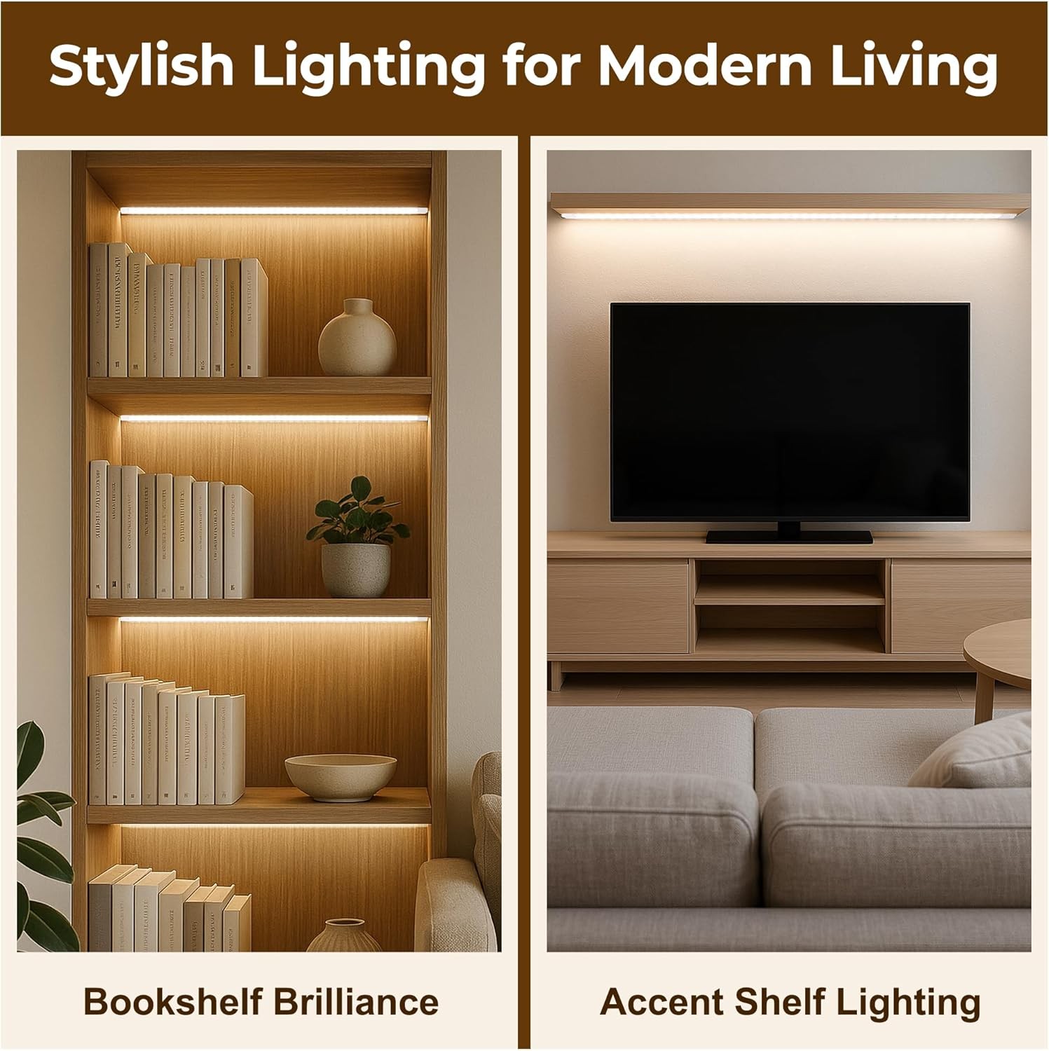 Hardwired Under Cabinet Lighting for Kitchen,24inch120V Wired Undercounter Led S