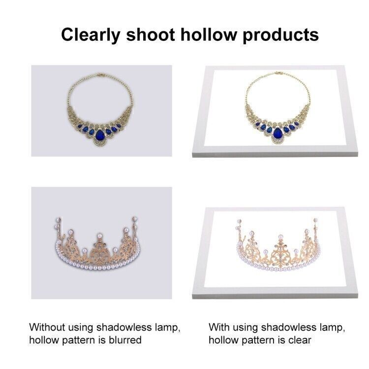 Photo Studio Light Soft Boxes LED Photography Shadowless Bottom Light Panel Pad