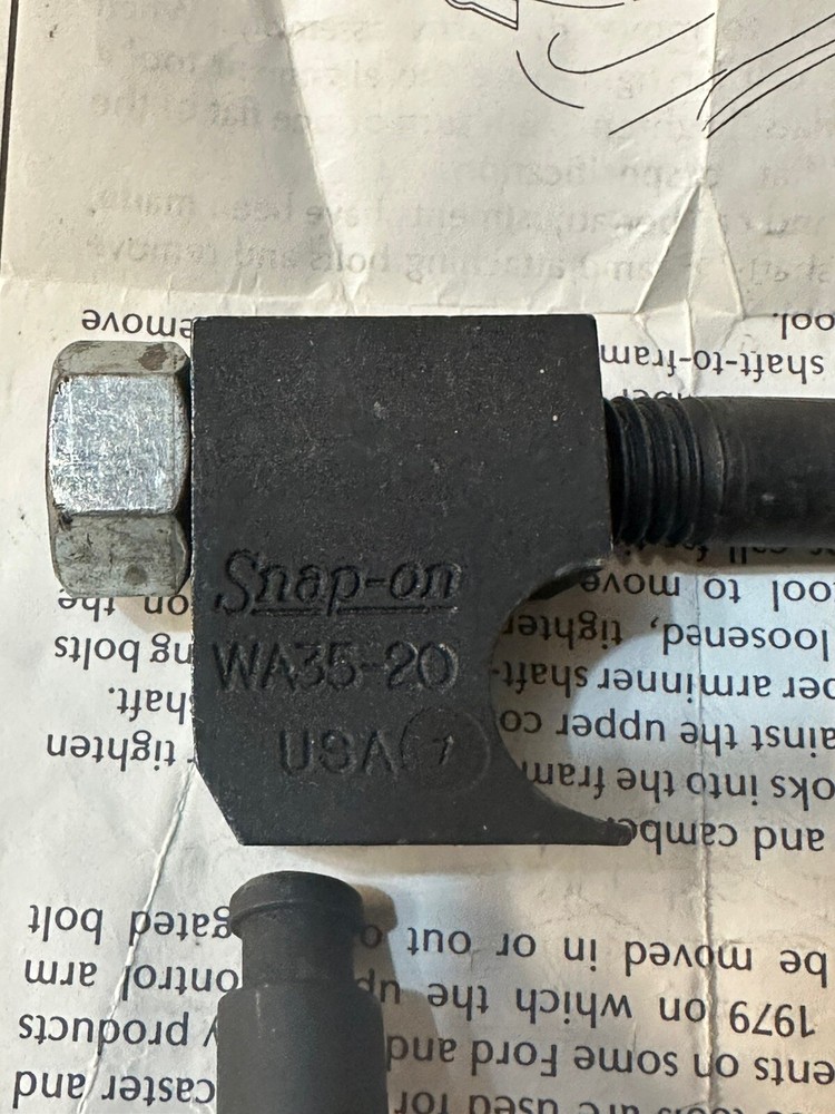 SNAP-ON TOOLS CASTER CAMBER TOOL SET WA35