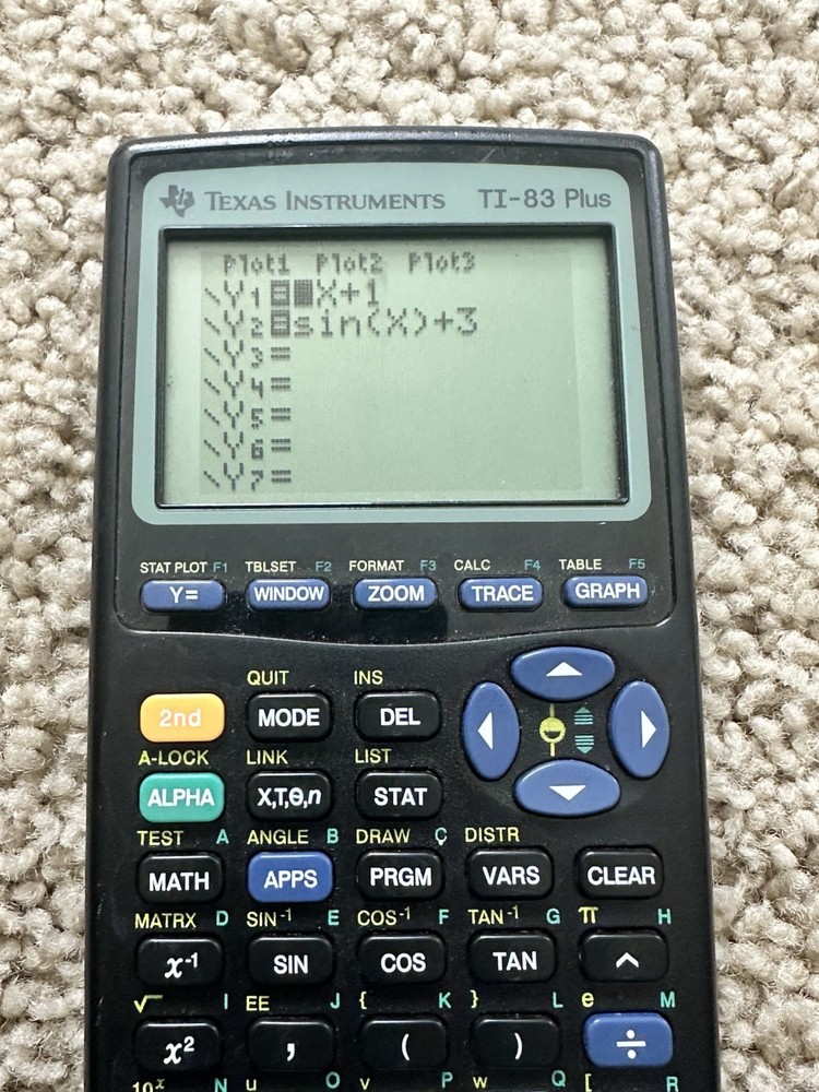 Texas Instruments TI-83 Plus Graphing Calculator Tested Works Missing Batt Cover