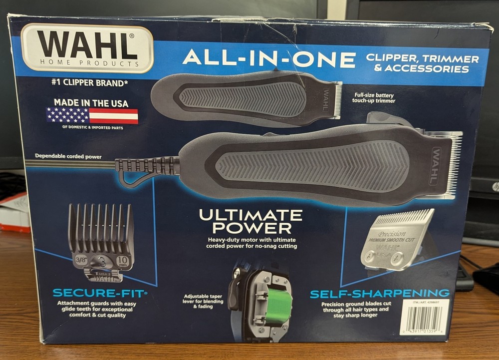 WAHL HIGH PERFORMANCE COMPLETE HAIRCUTTING & TOUCH-UP KIT - OPEN BOX