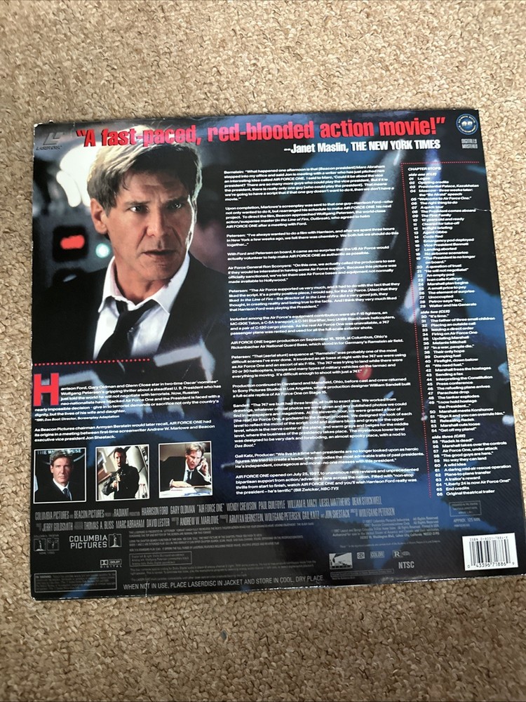 Air Force One Laserdisc