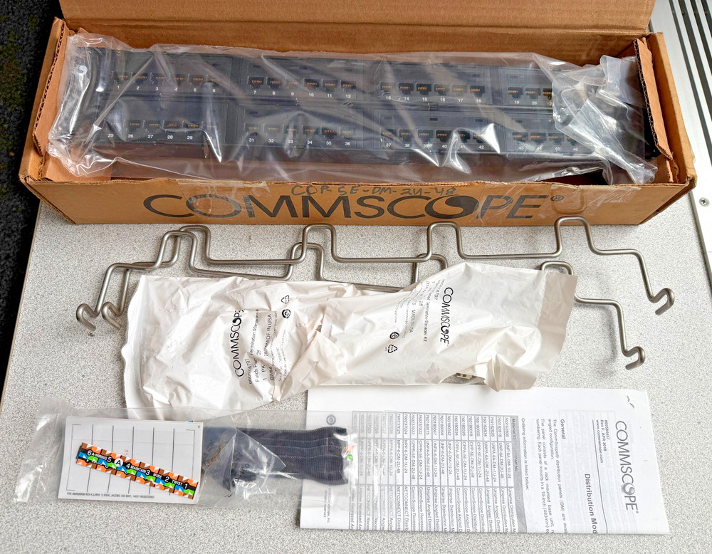 NEW CommScope CPP-5E-DM-2U-48 Cat5e 48 Port Patch Panel 760180018
