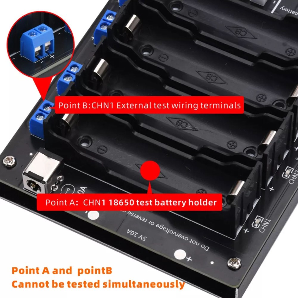 2.4in LCD Screen Internal Resistance Tester Built-in reverse protection