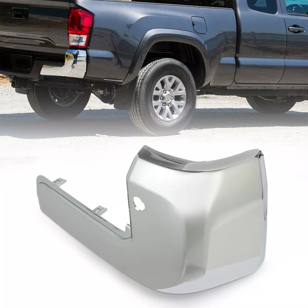 For 16-23 Tacoma Right Rear Bumper End Cap+Outer End Extension Insert Bracket