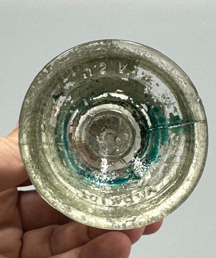 Vintage Long Waisted LANTERN GLASS CANDY CONTAINER A&E 402