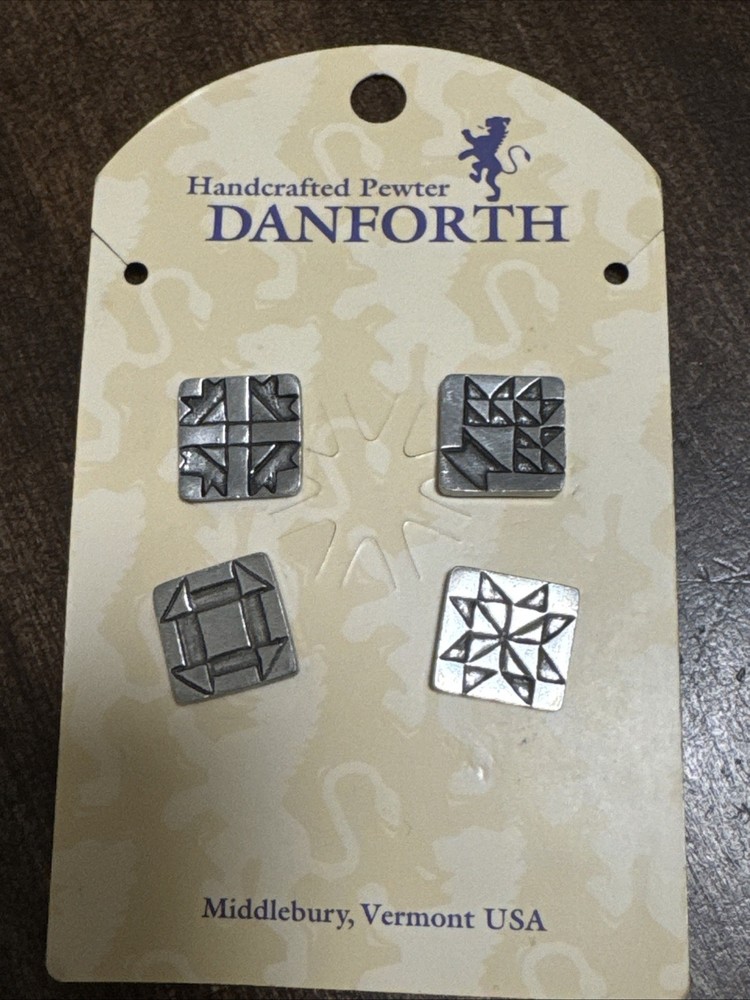 Danforth Pewter Alloy Buttons Handmade Vermont