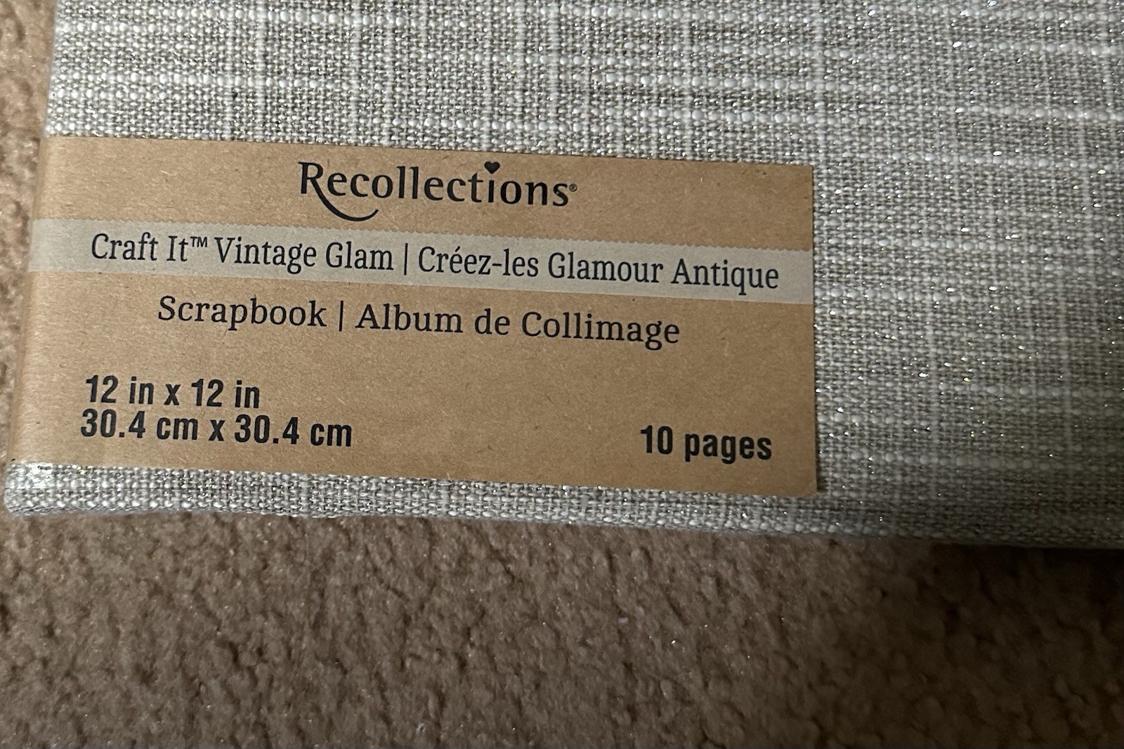 Recollections family photo album 12 in x 12 in or 30.4 cm x 30.4 cm10 pages