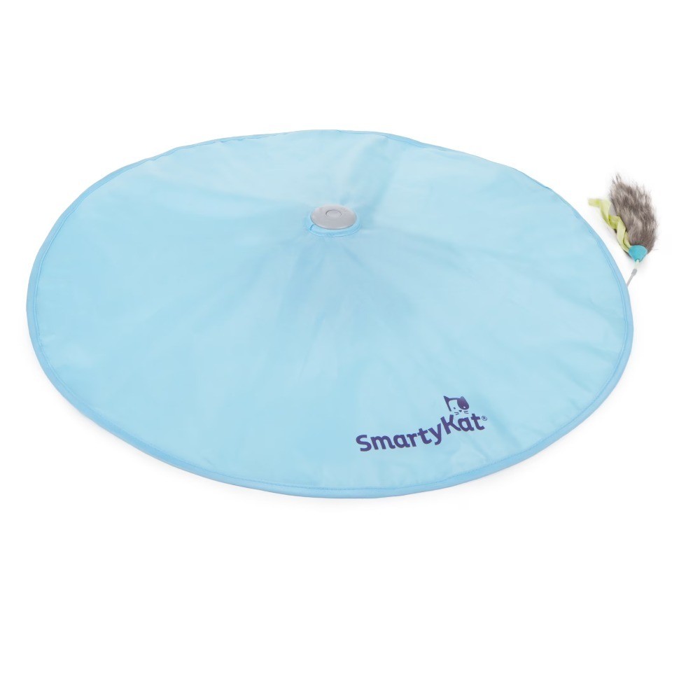 Electronic Concealed Motion Interactive Cat Toy with Flickering Light Feather