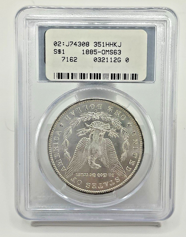 1885-O MORGAN $1 MS63 PCGS