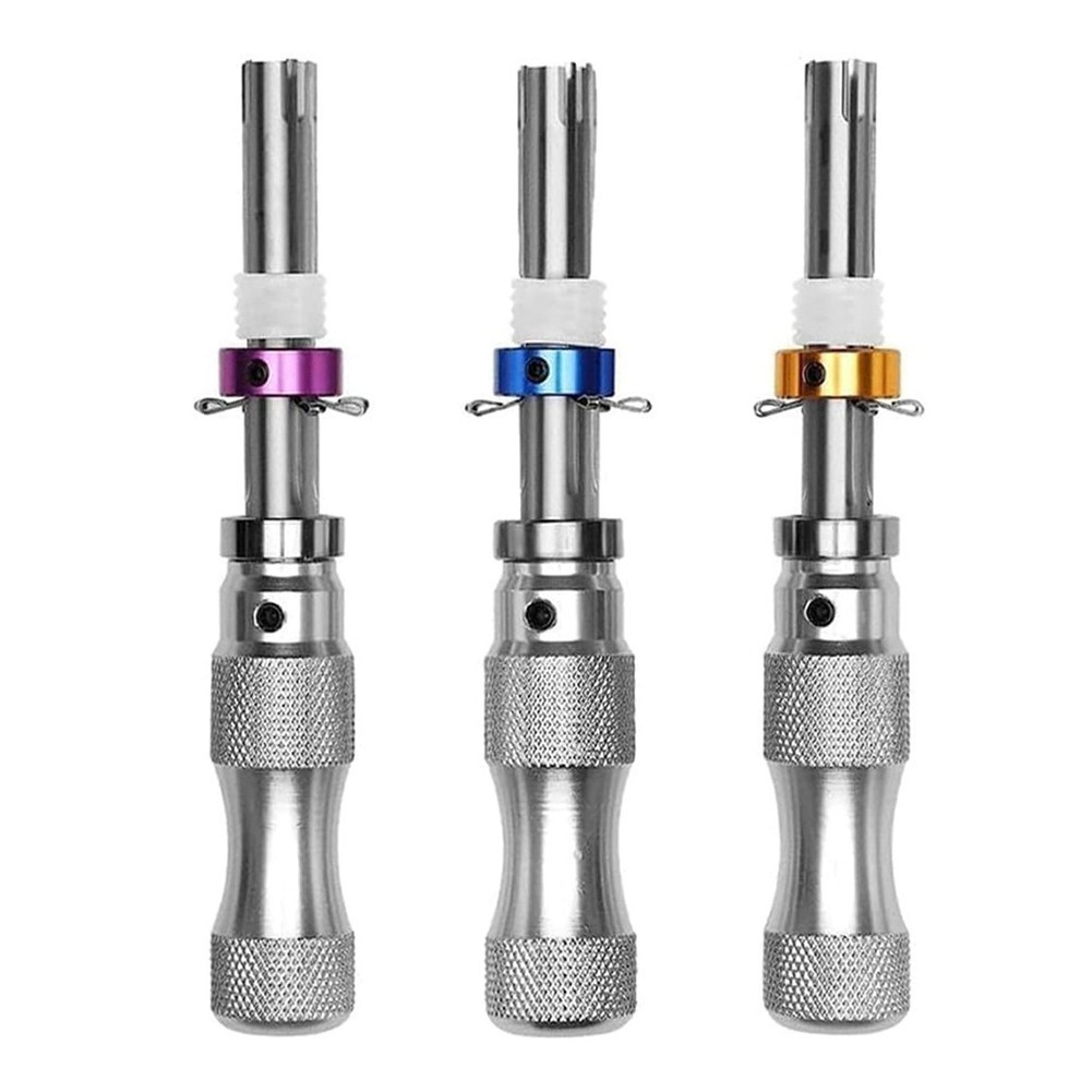 3PC 7 Pin Advanced Tubular Lock Tool Set For Padlock Hook Tool Seal Pick Puller