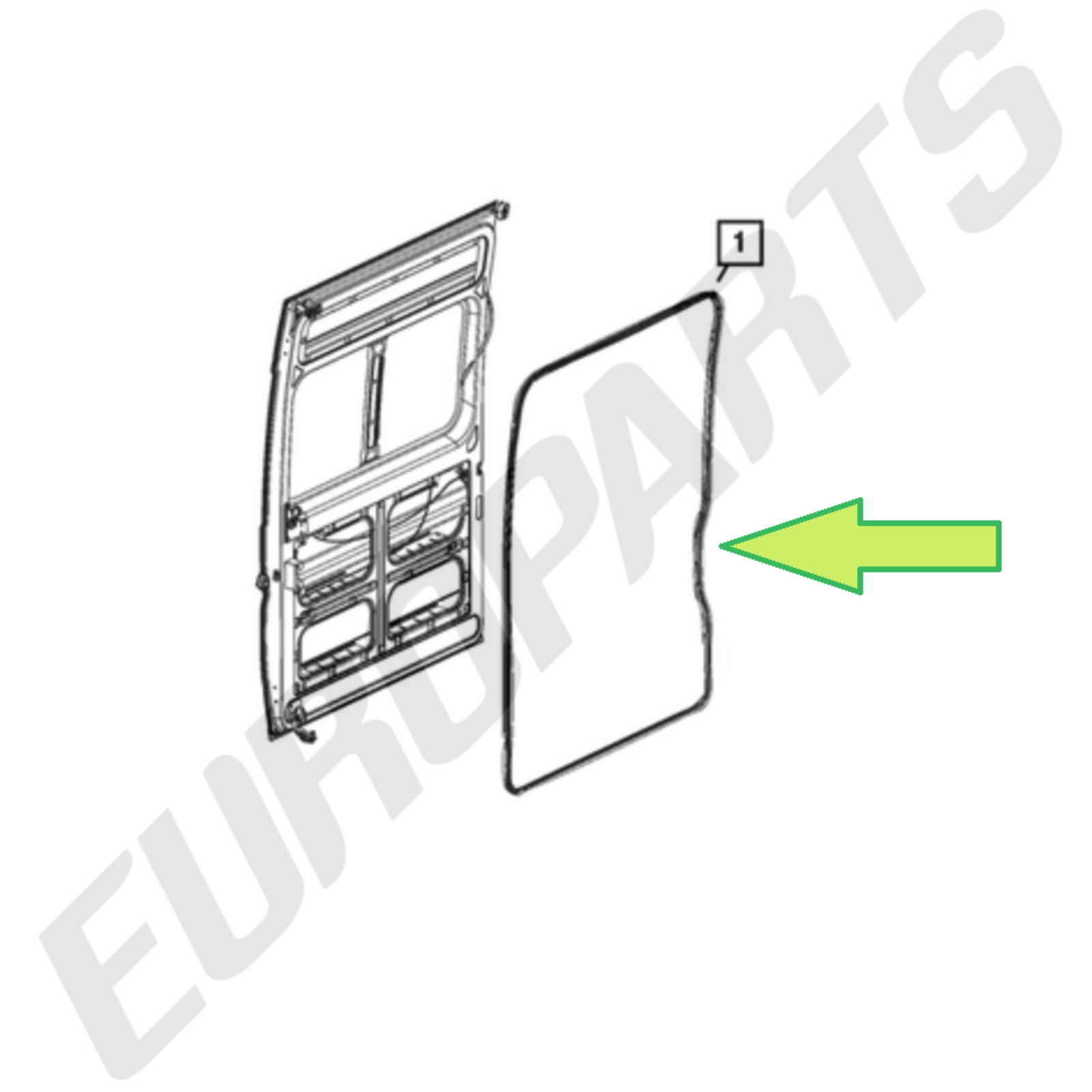RAM ProMaster 1500 2500 3500 Side Sliding Loading Cargo Door Seal Weatherstrip