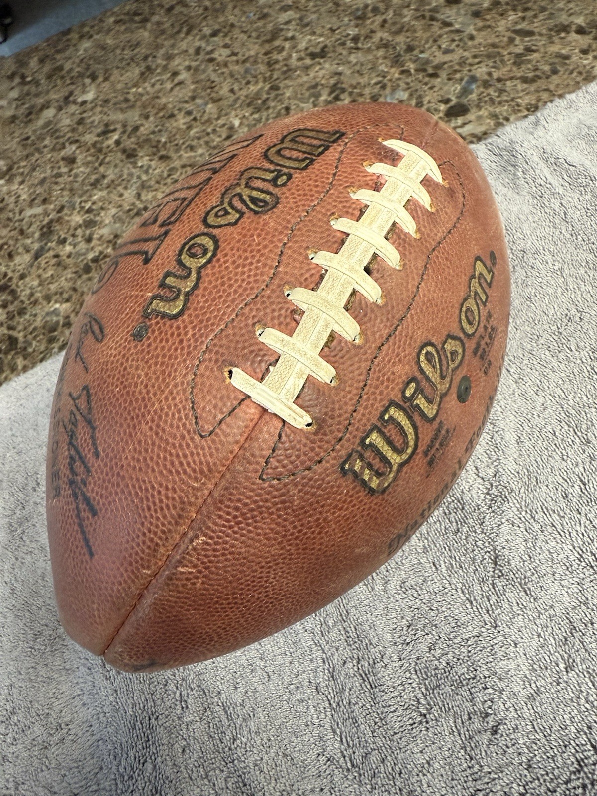 Brad Johnson GAME-USED💪Signed +Inscribed Ball Tampa Bay Buccaneers 2002-2003