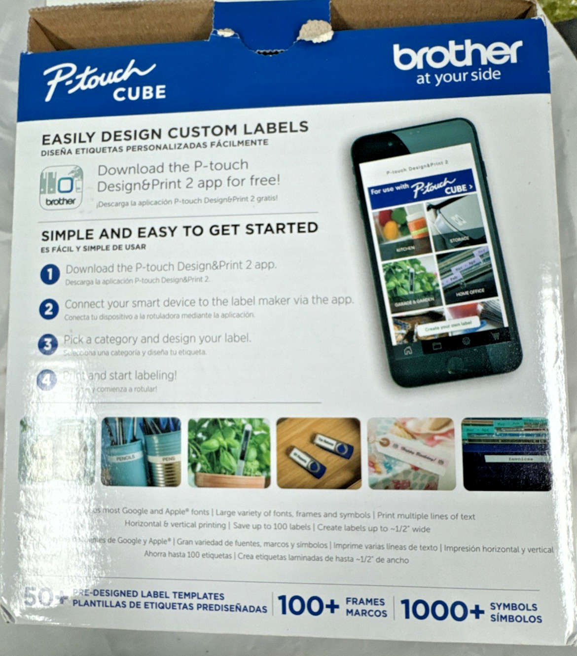 Brother P-Touch Cube Smartphone PT-P300BT Bluetooth Wireless Label Maker