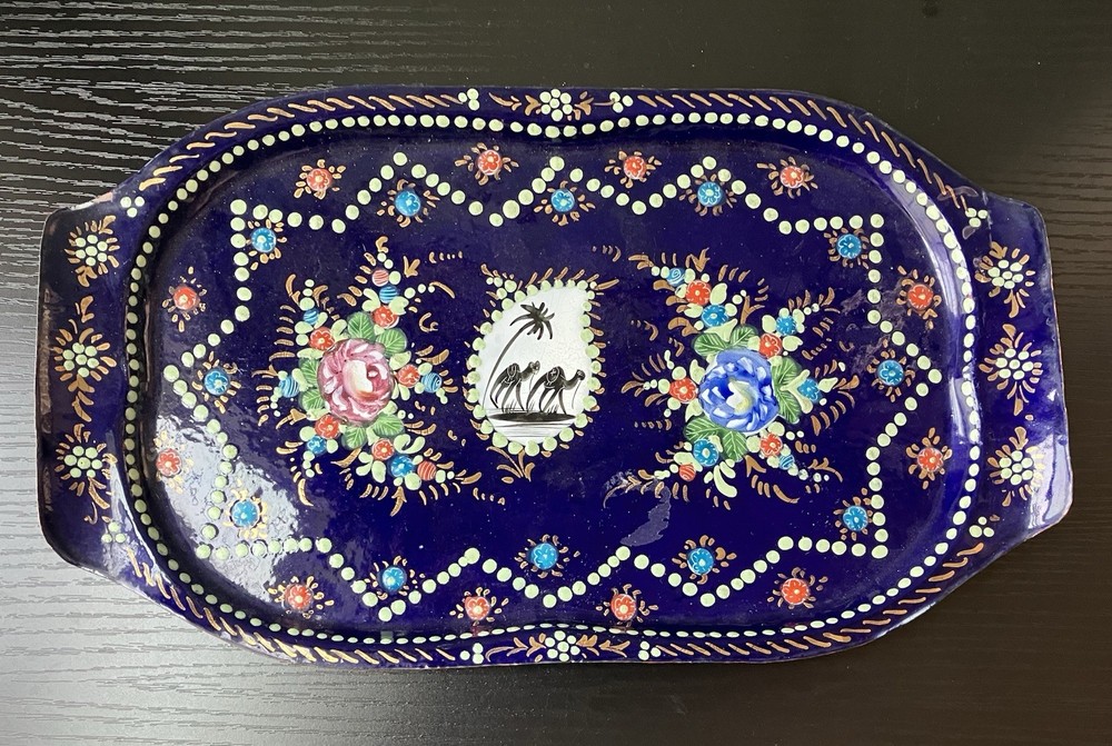 Vintage 6-piece Enameled Drinking Set