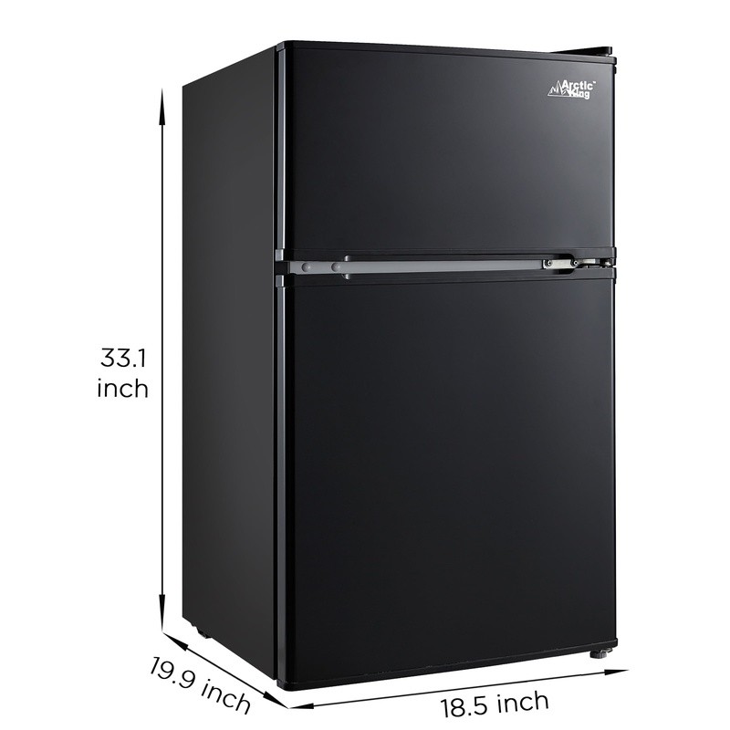 2-Door Mini Fridge Freezer Adjustable Shelves Compact Energy Efficient New