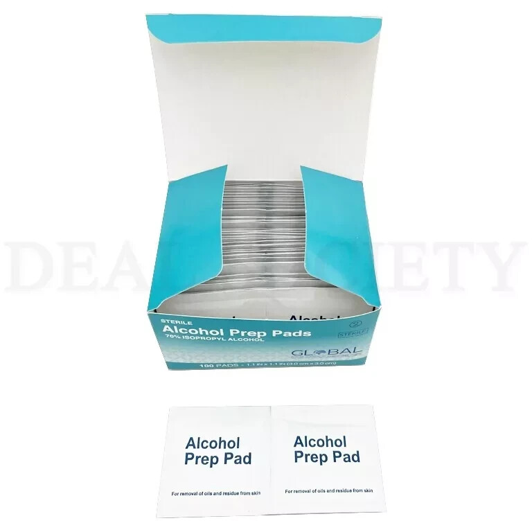 Alcohol Prep Pads 1200 Count(12 Pack)