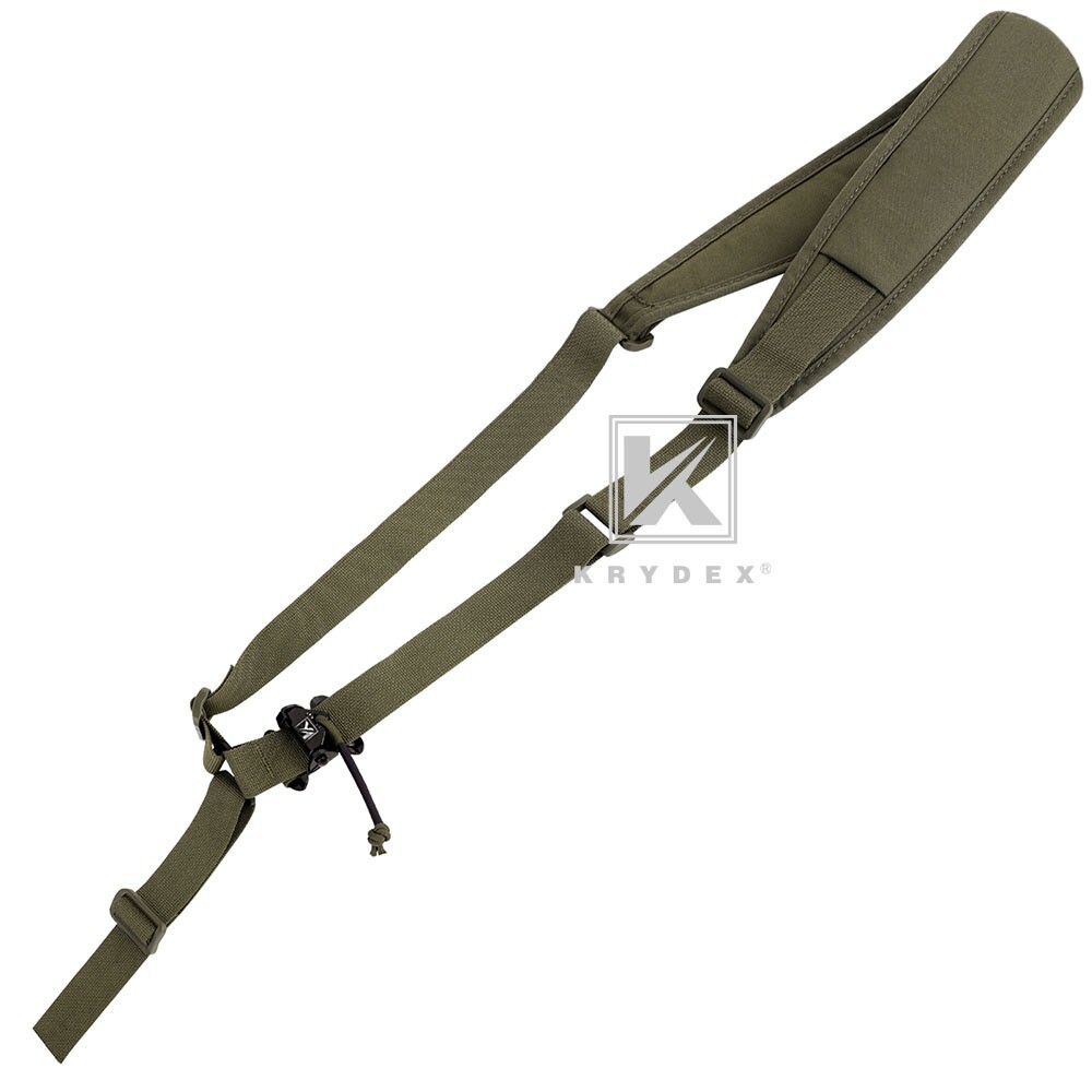 KRYDEX Tactical Sling Strap Modular Slingster Single Point Quick Adjust Green
