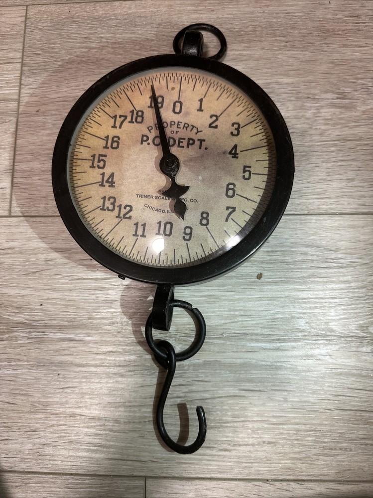 Vintage Triner 20lb Postal Scale