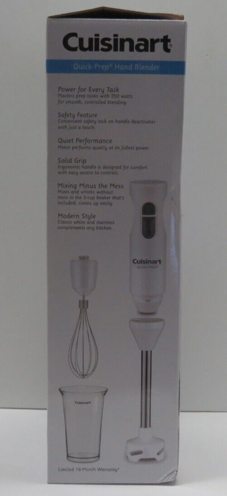 Cuisinart Quick-Prep Single-Speed Hand Blender - White - CHB-60TG