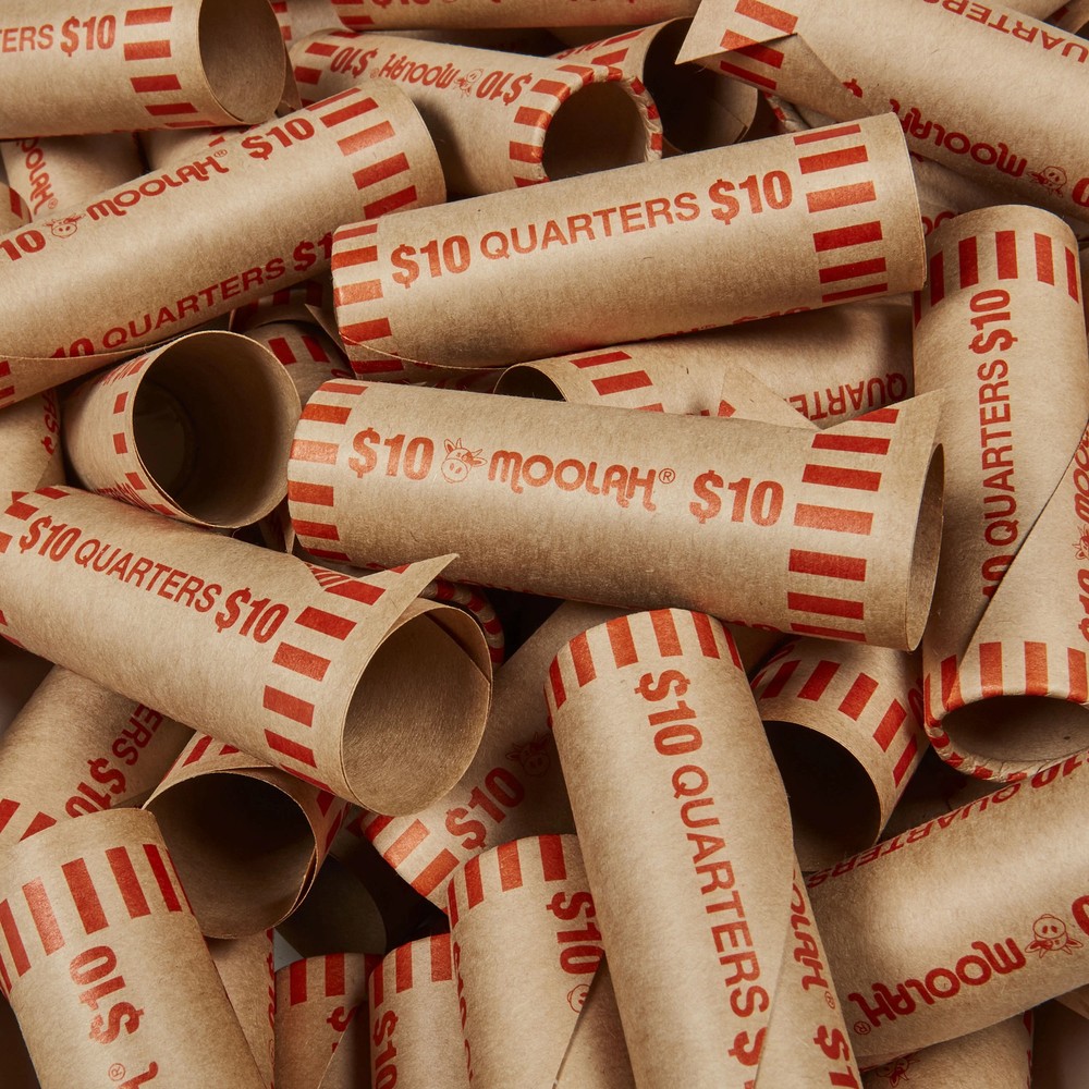 Coin Wrappers, Preformed, Paper, Assorted Denominations
