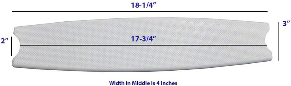 Universal Pool Ladder Tread - 17.75 Inch Rail Width